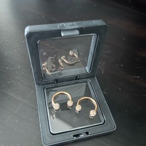 Rose Gold Horseshoe Barbells